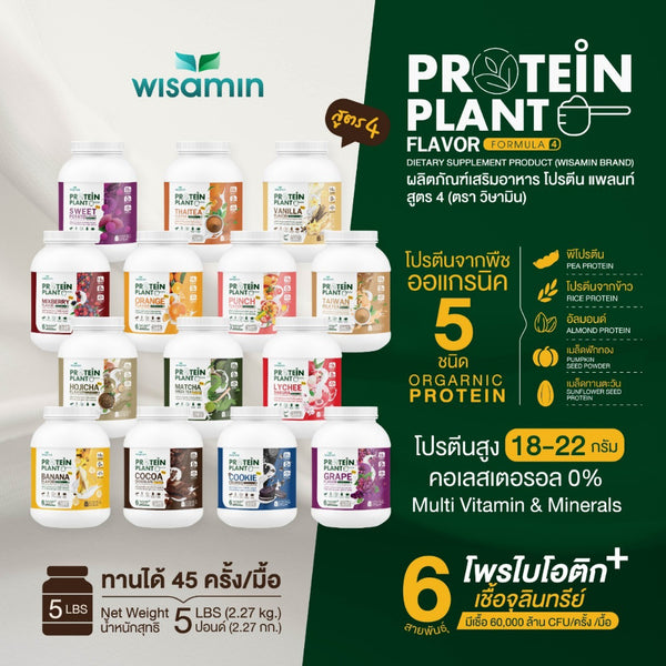 Plant Protein Formula 4 | 2.27 kg (5LB) | 45 Servings