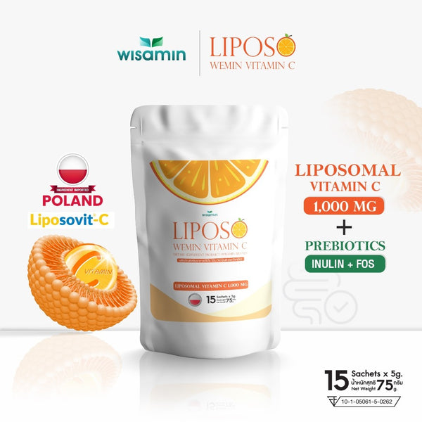LIPOSO WEMIN Vitamin C | Liposomal 1,000 mg | 1 Bag 15 Sachets