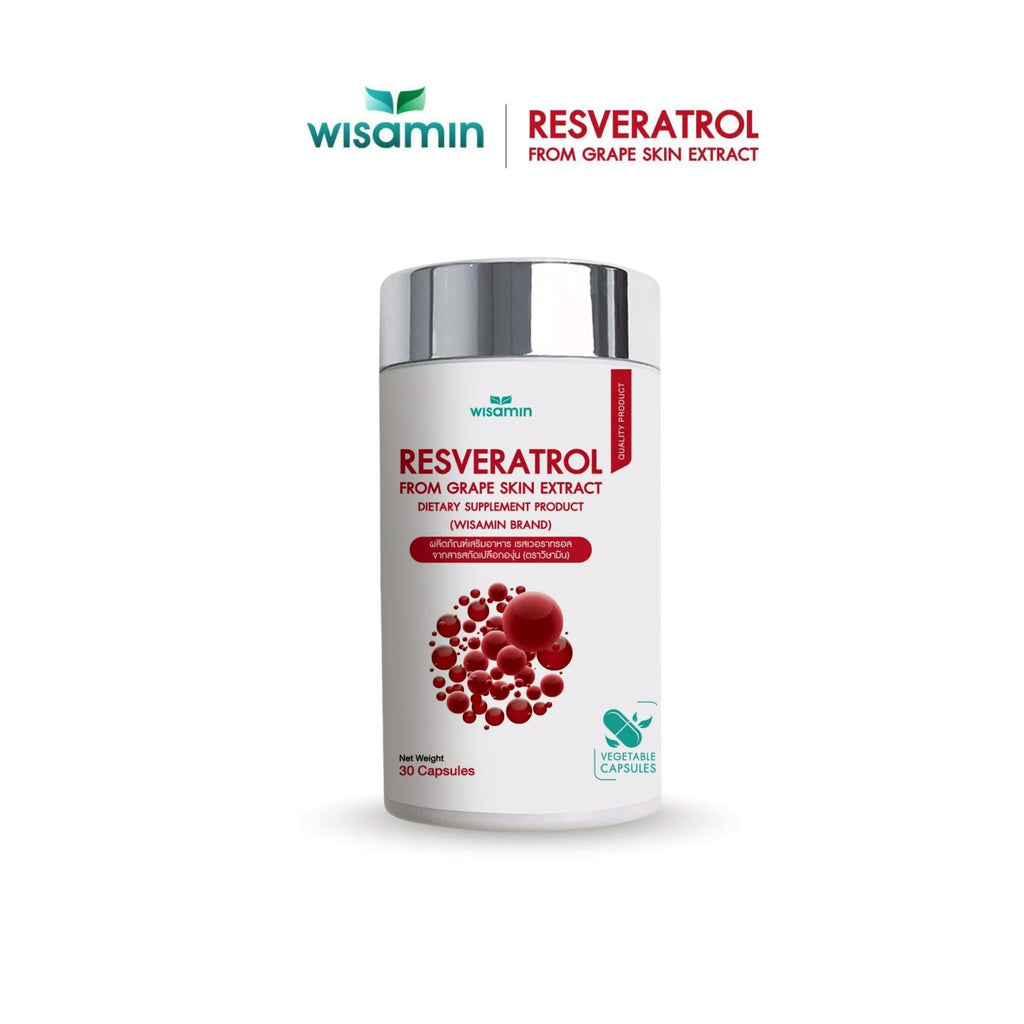WISAMIN Resveratrol from Grape Skin Extract Capsule | Halal Certified | 1 Bottle 30 Capsules