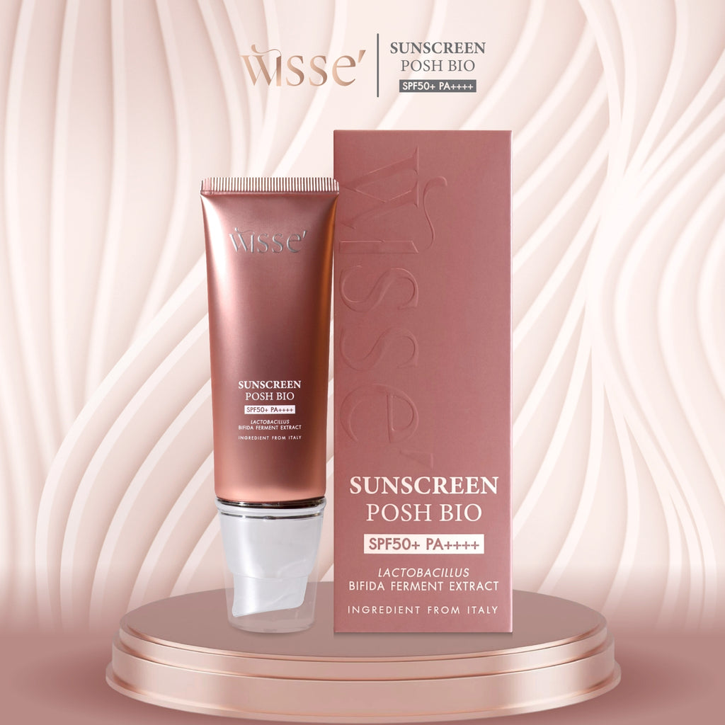 WISSE SUNSCREEN POSH BIO SPF50+ PA++++ | Hybrid Sunscreen Technology | 30 ml per Tube