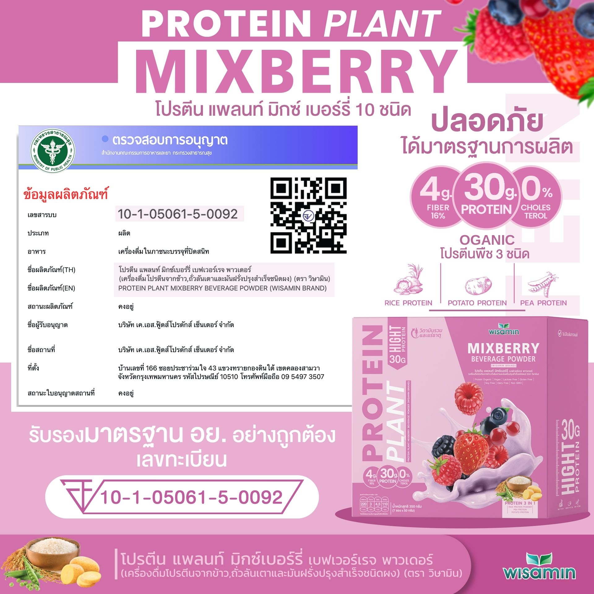 WISAMIN Plant Protein Formula 1 | 7 Sachets per Box | 10 Flavors | Halal Certified | Organic | Soy-Free | Non-GMO