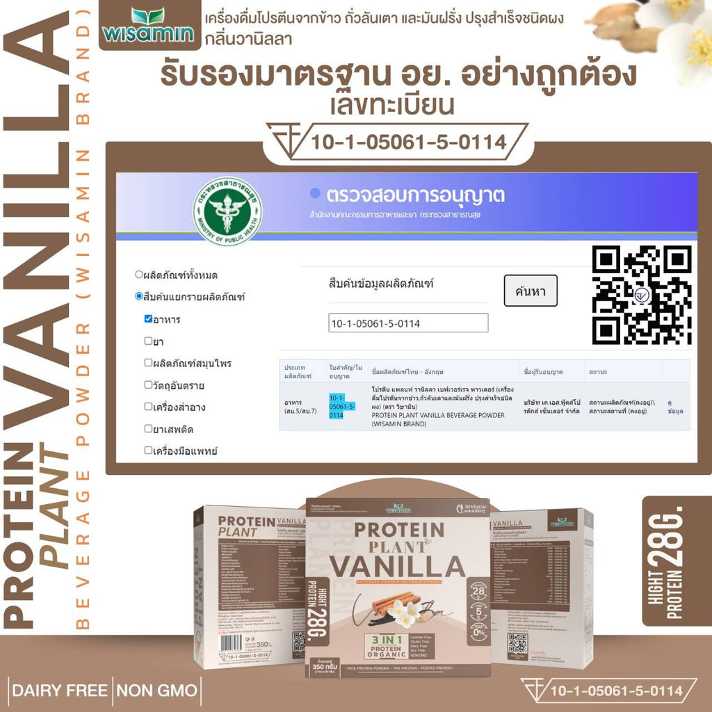WISAMIN Plant Protein Formula 1 | 7 Sachets per Box | 10 Flavors | Halal Certified | Organic | Soy-Free | Non-GMO