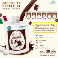 Egg White Protein Powder | 45g Ready-to-Mix Sachet | 3 Flavours