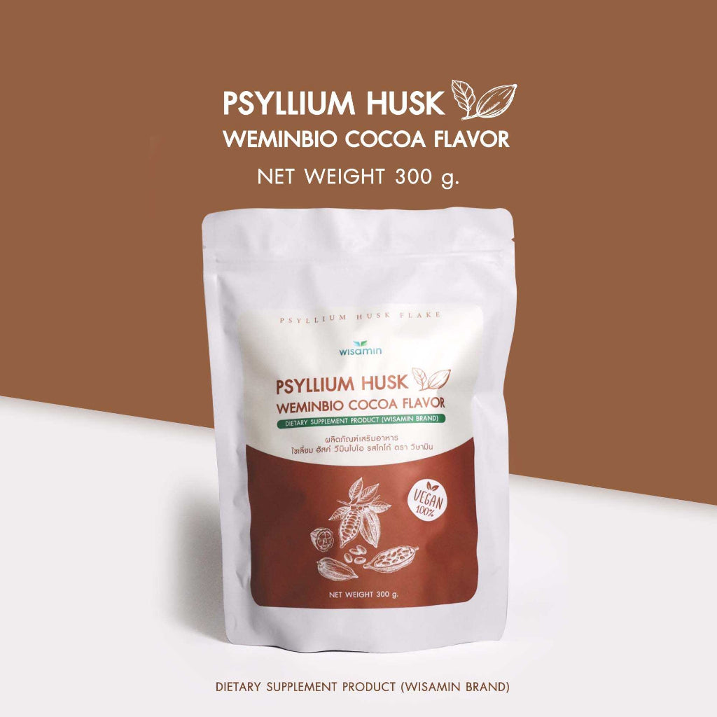 WISAMIN WEMINBIO Psyllium Husk + Probiotics Fiber Drink | 5 Flavors | 300g per Bag | Vegan | Non-GMO | Halal Certified