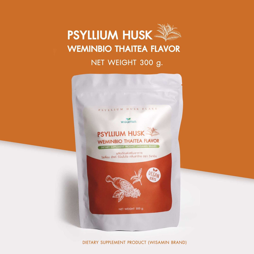 WISAMIN WEMINBIO Psyllium Husk + Probiotics Fiber Drink | 5 Flavors | 300g per Bag | Vegan | Non-GMO | Halal Certified
