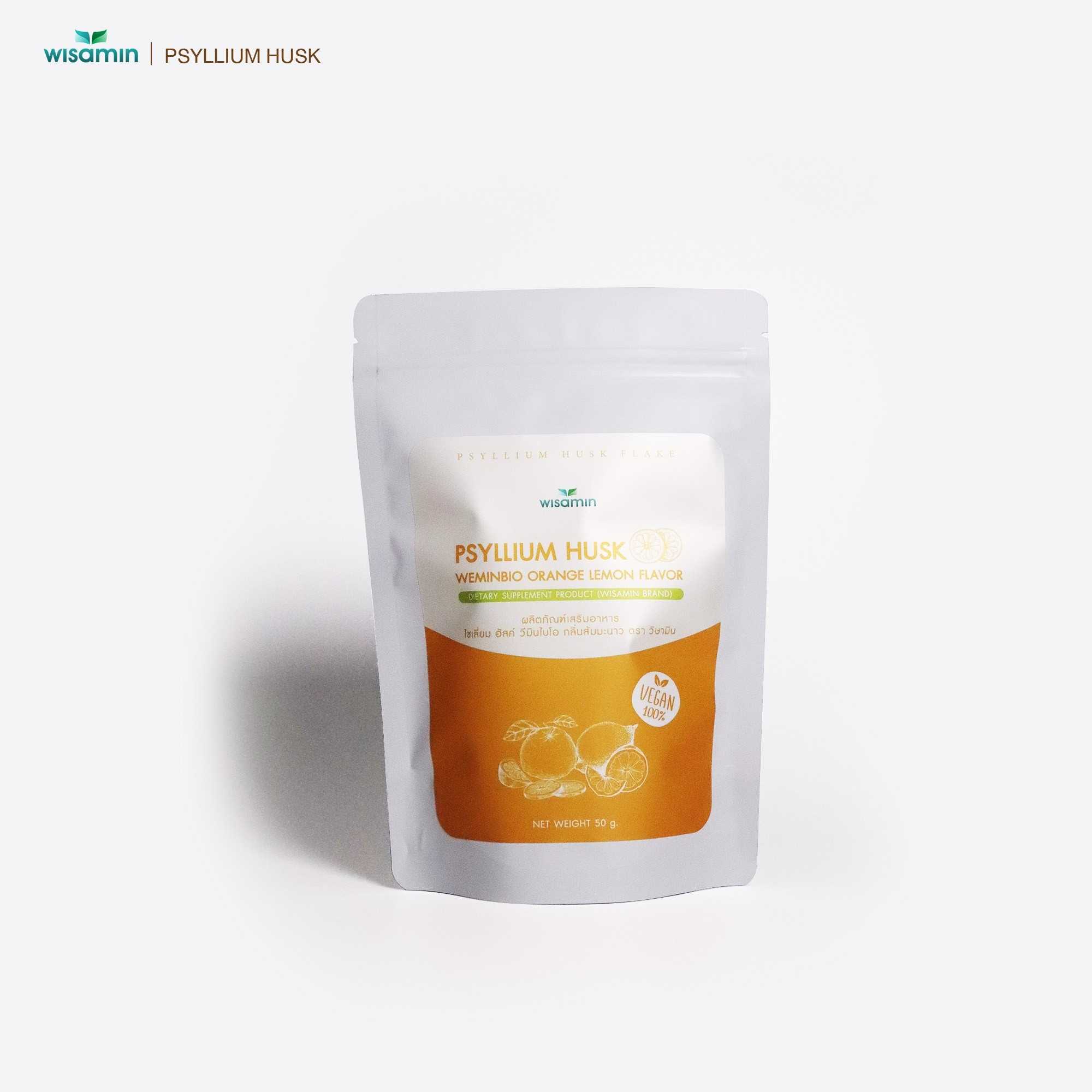 WISAMIN WEMINBIO Psyllium Husk + Probiotics Fiber Drink | 5 Flavors | 50g per Bag | Vegan | Non-GMO | Halal Certified