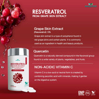 Resveratrol from Grape Skin Extract Capsule | 30 Capsules