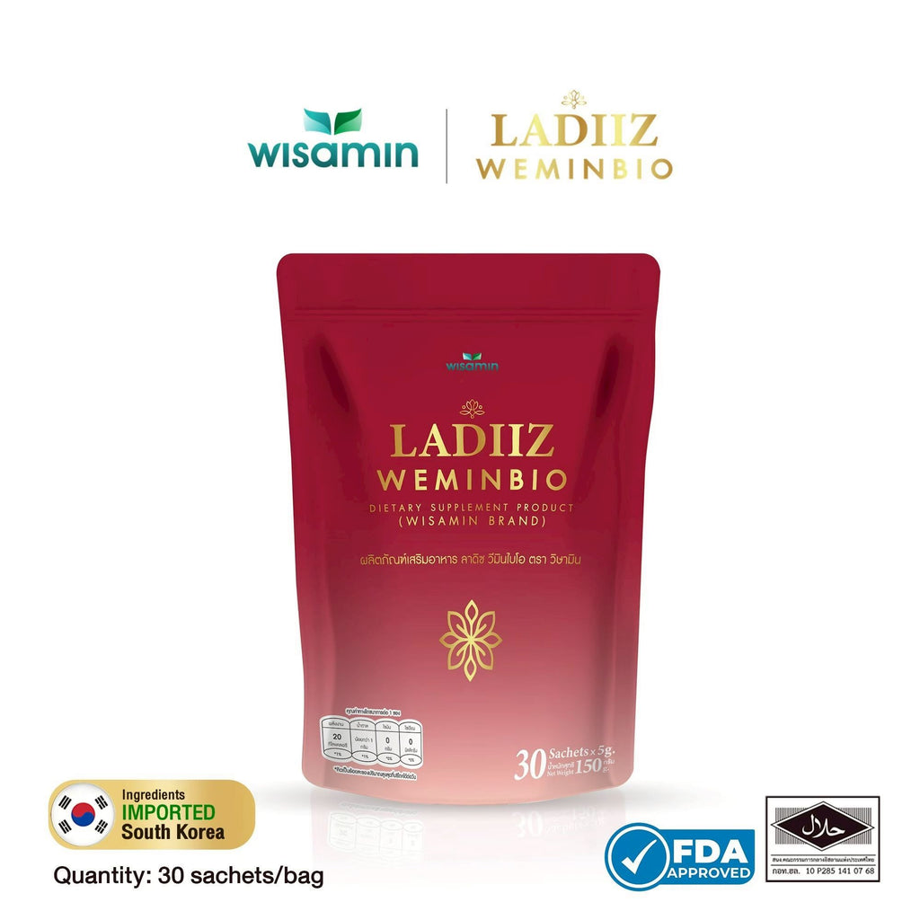 WISAMIN LADIIZ WEMINBIO Probiotics for Women | With Prebiotics | 30 Sachets | Halal Certified