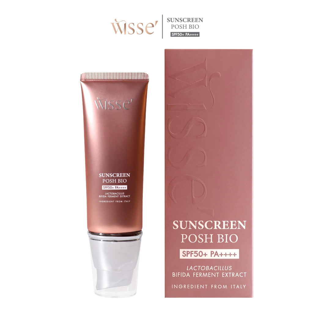 WISSE SUNSCREEN POSH BIO SPF50+ PA++++ | Hybrid Sunscreen Technology | 30 ml per Tube