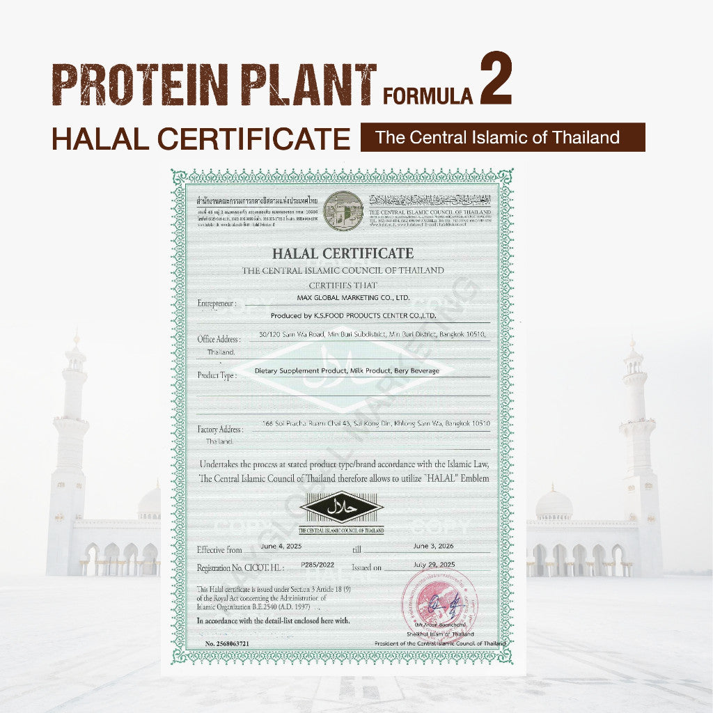 WISAMIN Plant Protein Formula 2 | 40g Ready-to-Mix Sachet | 8 Flavors | Halal Certified | Organic | Soy-Free | Non-GMO
