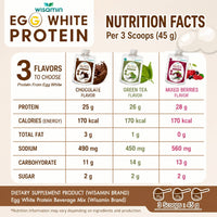 Egg White Protein Powder | 45g Ready-to-Mix Sachet | 3 Flavours