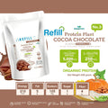 WISAMIN Plant Protein Formula 3 | Refill Pack 450 g | 11 Flavors | Halal Certified | Organic | Collagen Peptide | L-Glutathione