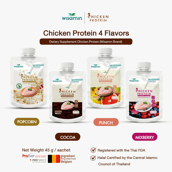 Chicken Protein Hydrolyzed | 45g Ready-to-Mix Sachet | 4 Flavours