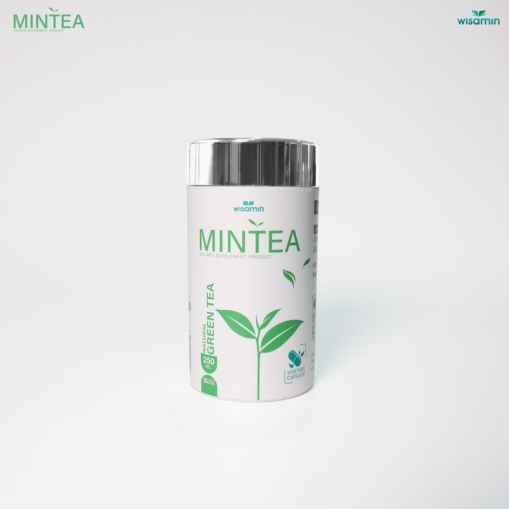 WISAMIN MINTEA Natural Green Tea Extract 327 mg per Capsule | Halal Certified | 1 Bottle 30 Capsules