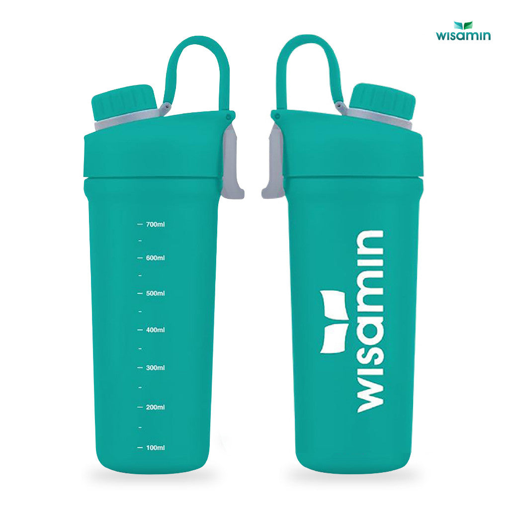 WISAMIN Protein Shaker Bottle | 700ml | 304 Stainless Steel | BPA Free | Food Grade | 1 Piece