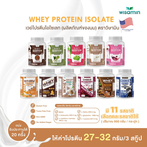 Whey Protein Isolate | 900g (2LB) | 28–32g Protein