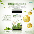 WISAMIN Gluta Colla Blink Matcha Latte Flavor | 392g | Halal Certified | Fish Collagen & L-Glutathione