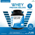 WISAMIN Whey Protein Isolate Pure 2.27 kg (5lbs) | High Protein | Halal | Soy Free | Non GMO | Gluten Free