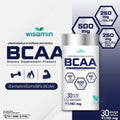 WISAMIN BCAA 1,000mg | Branched-Chain Amino Acid Formula | Halal Certified | 30 Capsules
