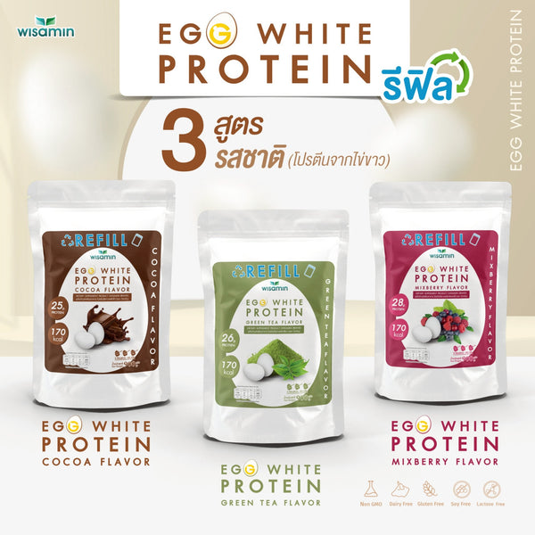 Egg White Protein Powder | Refill Pack 900 g | 3 Flavours
