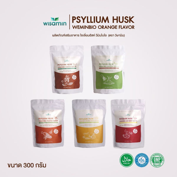WEMINBIO Psyllium Husk + Probiotics Fiber Drink | 300g | 5 Flavours